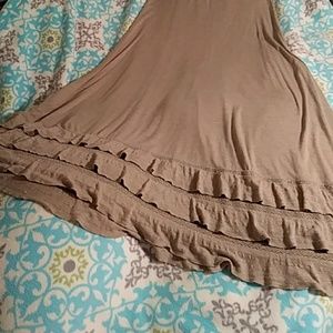 Full Length Tan/Beige Skirt